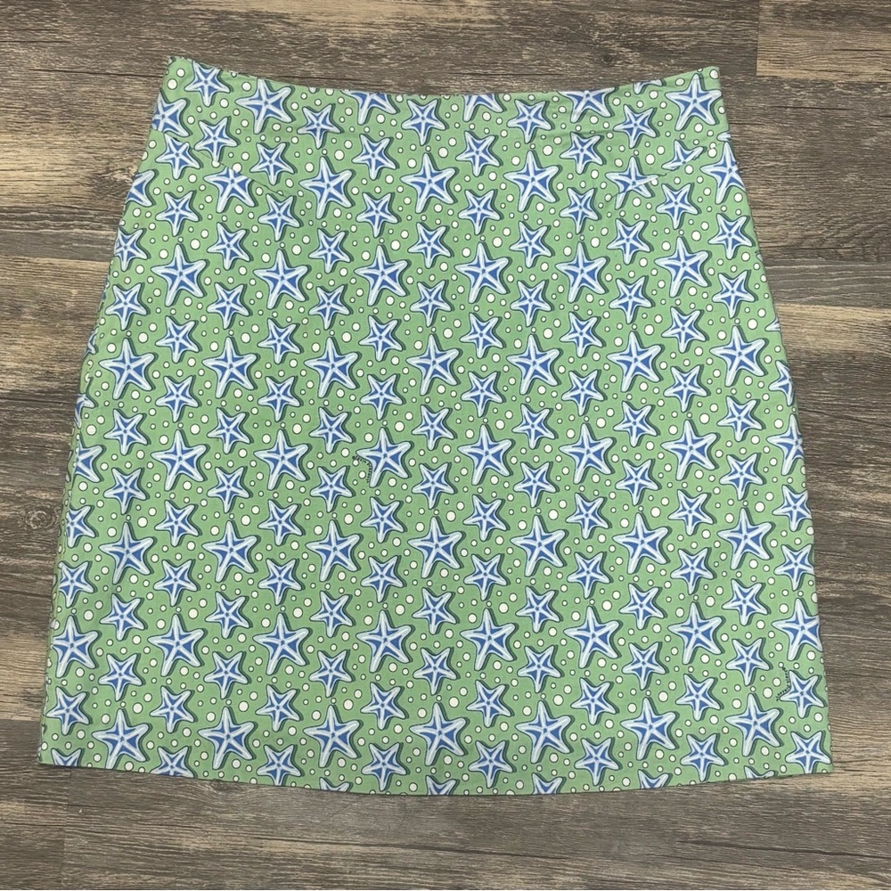 Vineyard Vines Starfish Print Pastel Cotton A-Line Mini Skirt Size 2 - Picture 11 of 16